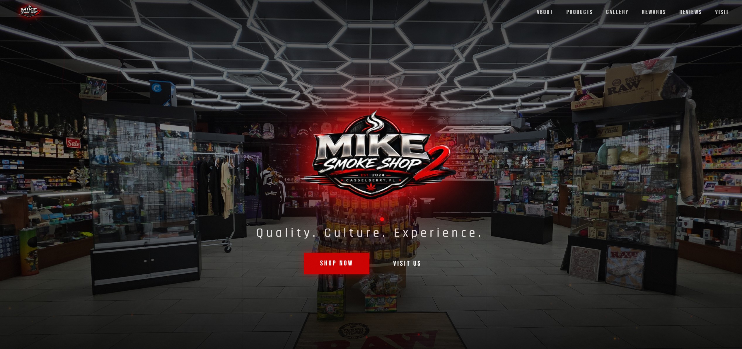 Mike Smoke Shop 2 website